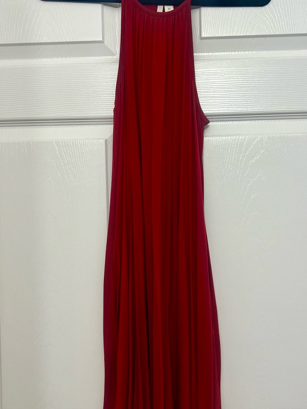Francesca’s Mi Ami Red Swing Dress Size Medium Strappy Flowy